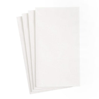 Caspari White Pearl Paper Linen Guest Towel Napkins - 12 Per Package 2900GG