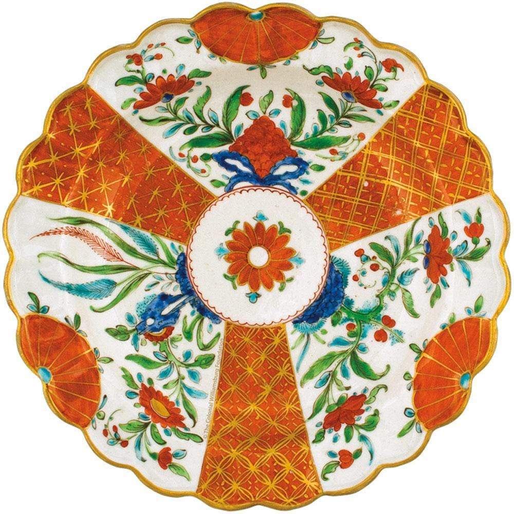 Caspari Orange Floral Die-Cut Coasters - 4 Per Package 3004CC
