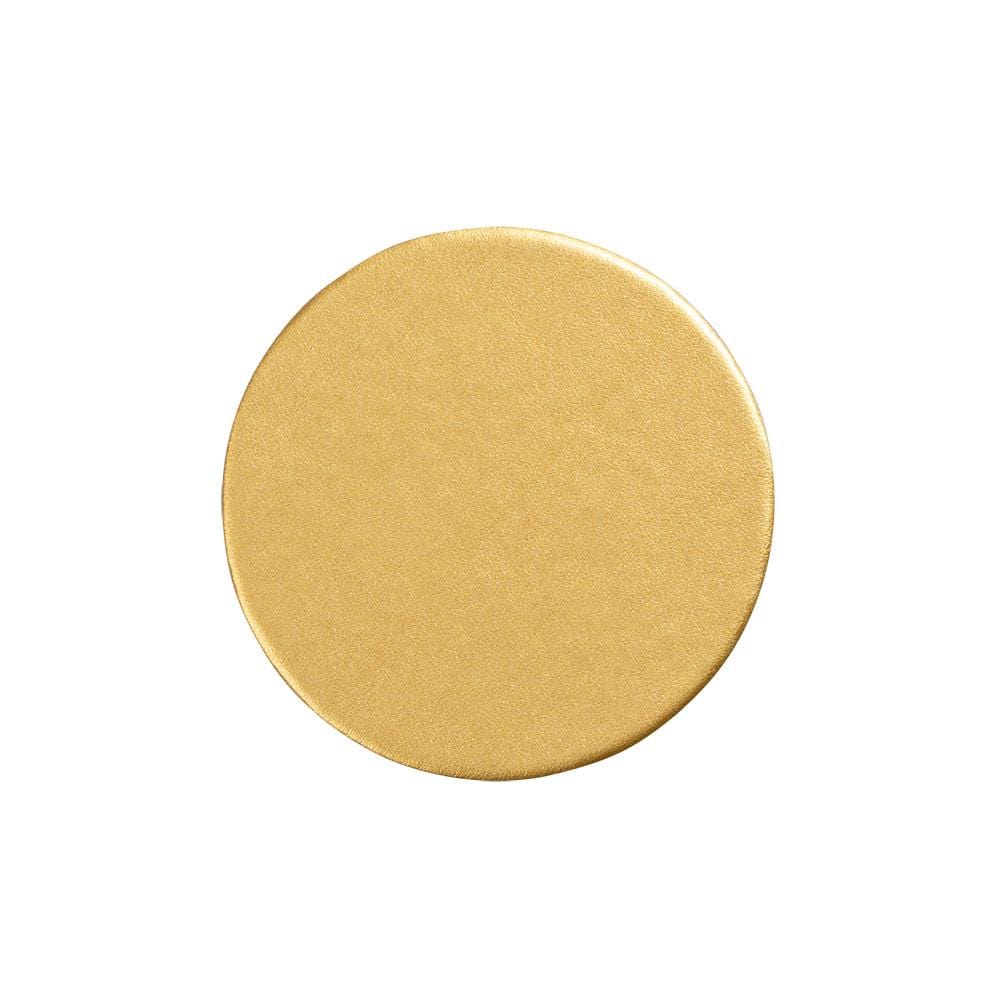 Caspari Round Luster Felt-Backed Coasters in Gold - 8 Per Box 4021CR