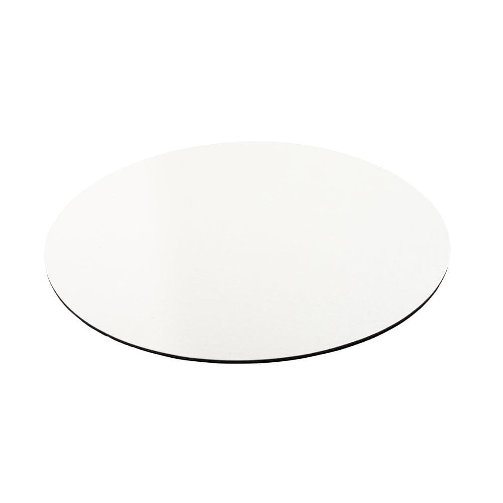 Caspari Luster Round Felt-Backed Placemat in Pearl - 1 Each 4023PMR