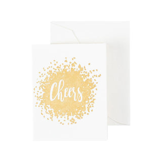 Caspari Cheers! Gift Enclosure Cards - 4 Mini Cards & 4 Envelopes 46DENC