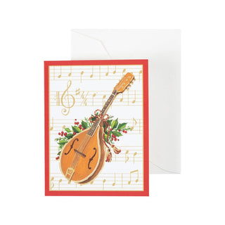 Caspari Christmas Concert Gift Enclosure Cards - 4 Mini Cards & 4 Envelopes 47AENC