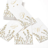 Berry Branches Single Initial Paper Guest Towel Napkins - 15 Per Package