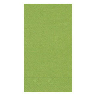 Caspari Grosgrain Paper Guest Towel Napkins in Moss Green - 15 Per Package 6017G
