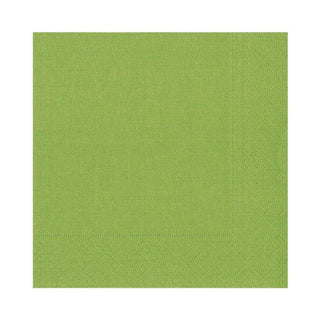 Caspari Grosgrain Paper Luncheon Napkins in Moss Green - 20 Per Package 6017L