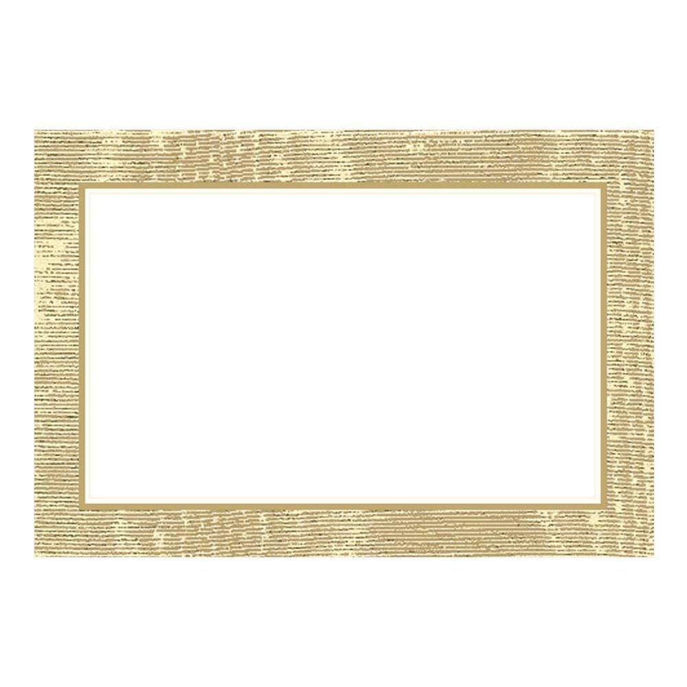 Caspari Moiré Place Cards in Gold - 10 Per Package 67924P