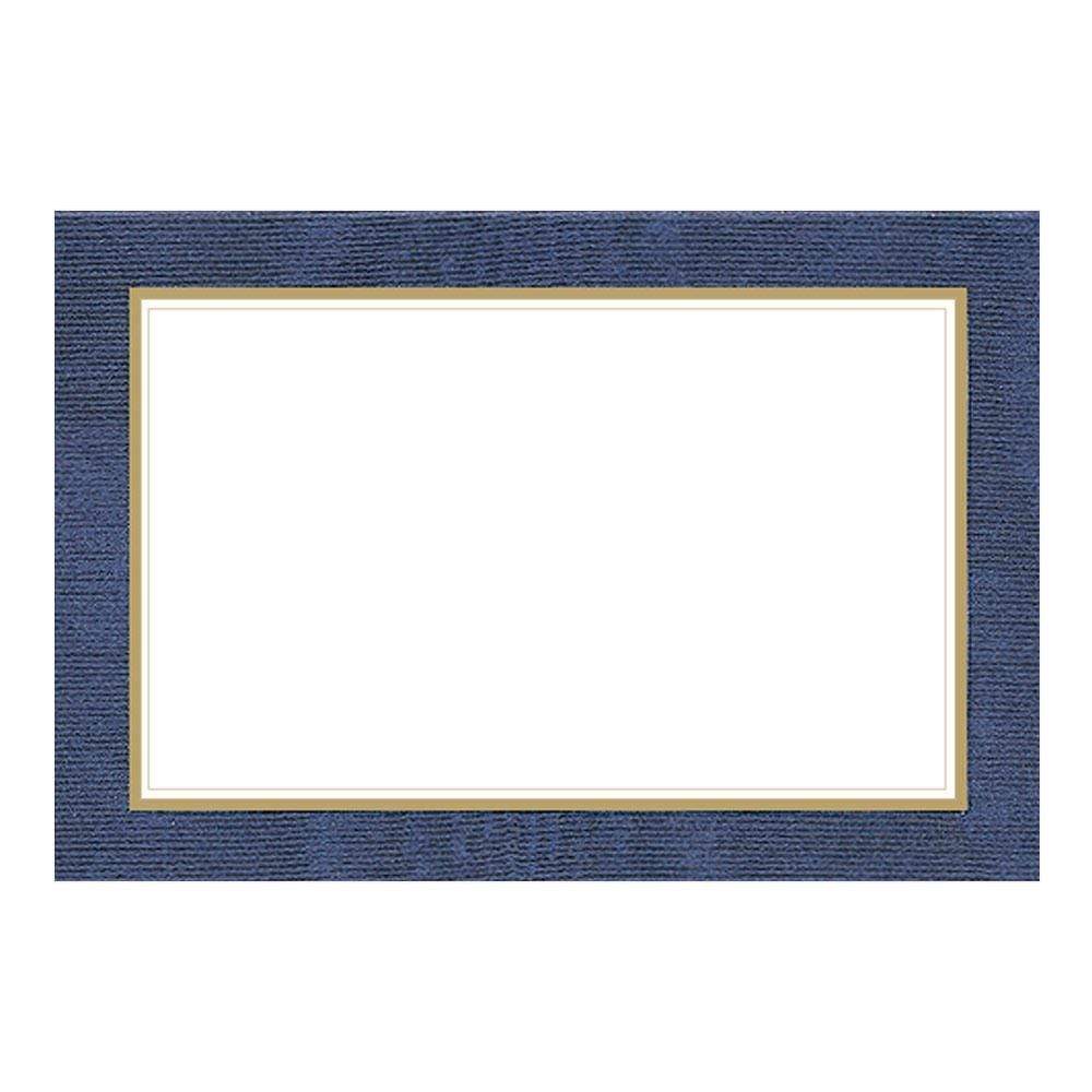 Caspari Moiré Place Cards in Blue - 10 Per Package 67925P