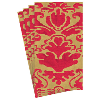 Palazzo Paper Guest Towel Napkins in Red - 15 Per Package 7962G