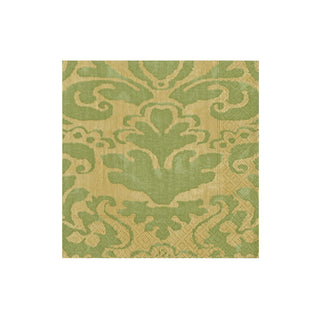 Palazzo Paper Cocktail Napkins in Moss Green - 20 Per Package 7968C