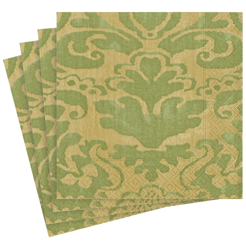 Palazzo Paper Dinner Napkins in Moss Green - 20 Per Package 7968D