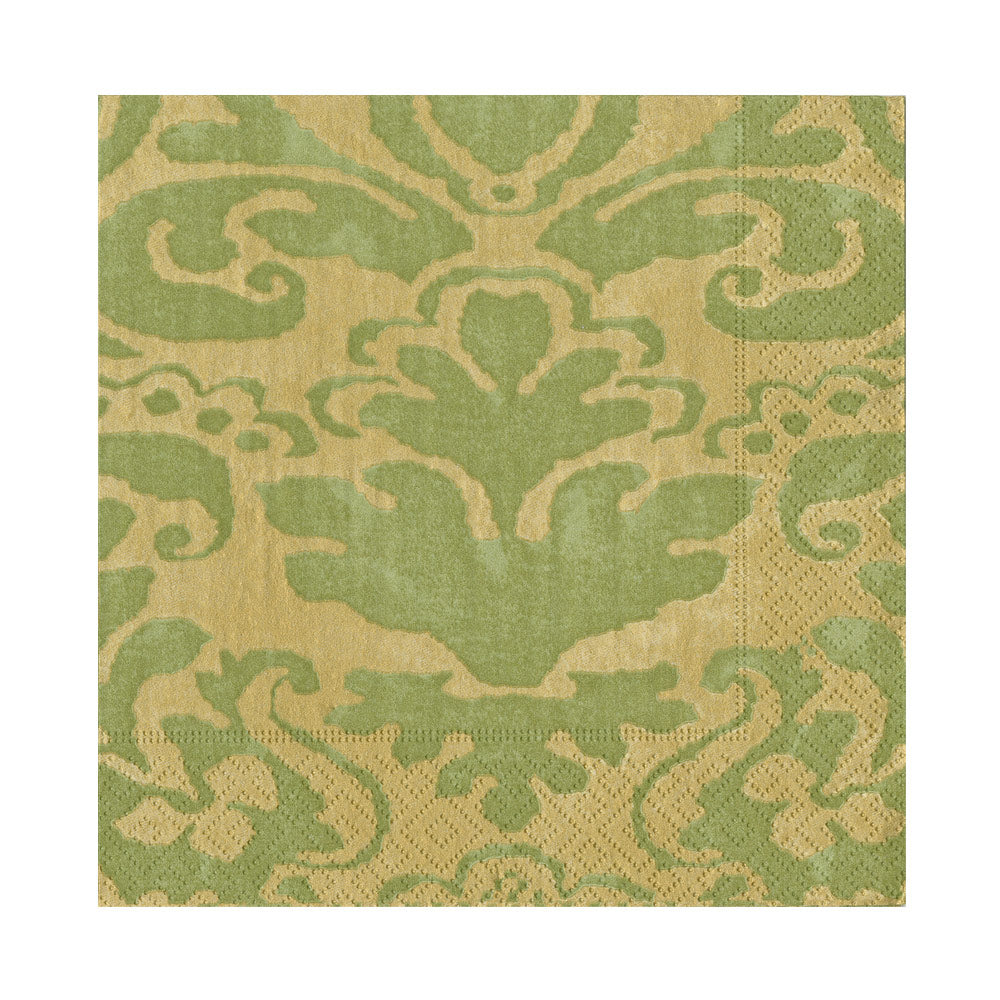 Palazzo Paper Luncheon Napkins in Moss Green - 20 Per Package 7968L