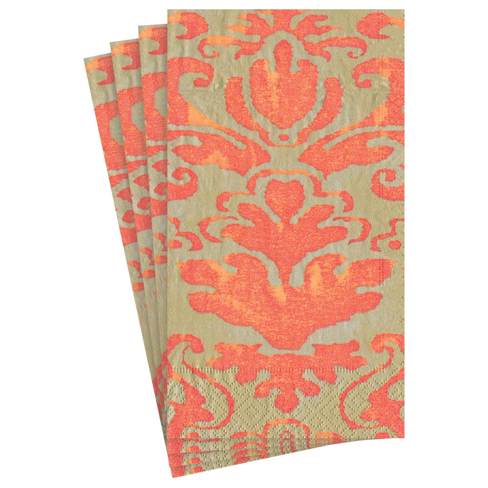 Palazzo Paper Guest Towel Napkins in Coral - 15 Per Package 7969G