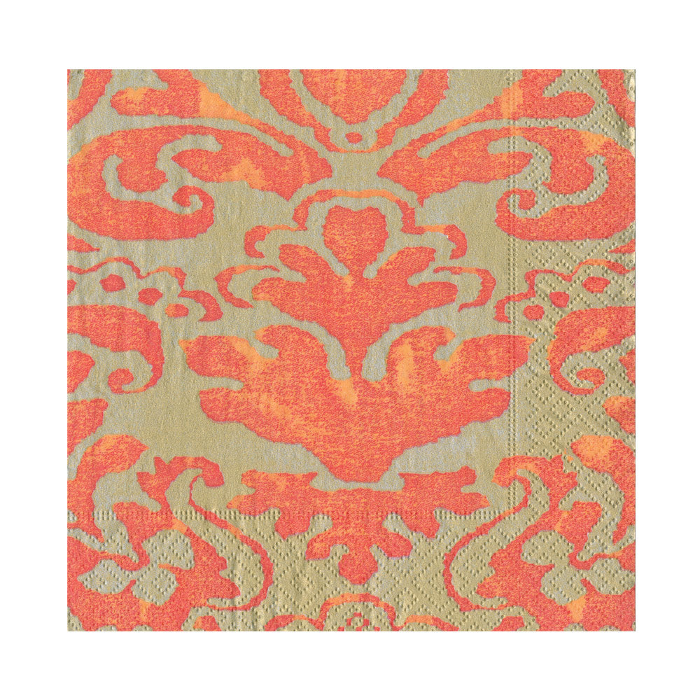 Palazzo Paper Luncheon Napkins in Coral - 20 Per Package 7969L