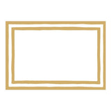 Caspari Border Stripe Place Cards in Gold Foil - 8 Per Package 80945P