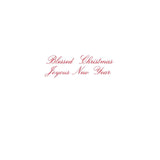 Star and Creche Christmas Card in Cello - 1 Card & 1 Envelope