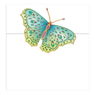 Caspari Jeweled Butterflies Die-Cut Place Cards - 8 Per Package 82910P