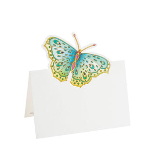 Caspari Jeweled Butterflies Die-Cut Place Cards - 8 Per Package 82910P