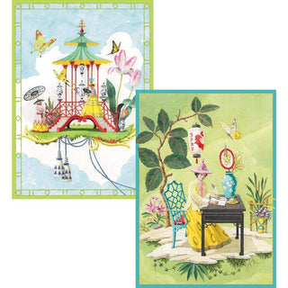 Caspari Garden Follies Boxed Note Cards - 8 Note Cards & 8 Envelopes 84611.46
