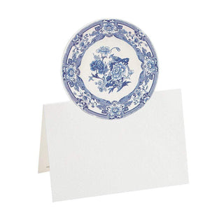 Caspari Blue & White Die-Cut Place Cards - 8 Per Package 84934P