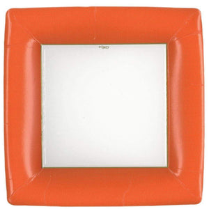 Orange on sale square plates