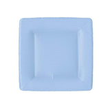 Caspari Grosgrain Square Paper Salad & Dessert Plates in Light Blue - 8 Per Package 8605SP