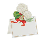 Caspari Snowball Hydrangeas Die-Cut Place Cards - 8 Per Package 86929P