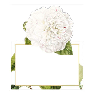 Caspari Camellia Garden Die-Cut Place Cards in Ivory - 8 Per Package 87912P