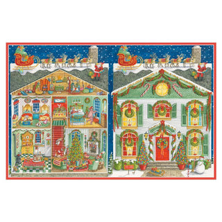 Caspari Home for Christmas Boxed Christmas Cards - 16 Cards & 16 Envelopes 88213