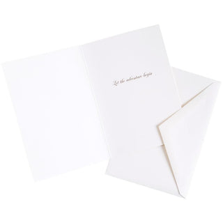 Caspari Happy Trails Foil Wedding Card - 1 Card & 1 Envelope 88541.02
