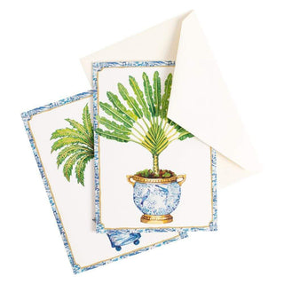 Caspari Potted Palms Boxed Note Cards - 8 Note Cards & 8 Envelopes 88605.46