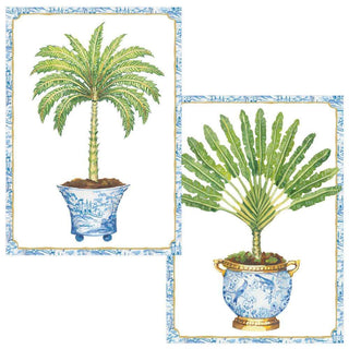 Caspari Potted Palms Boxed Note Cards - 8 Note Cards & 8 Envelopes 88605.46