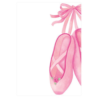 Caspari Ballet Shoes Invitations - 8 Blank Invitations & 8 Envelopes 88911E42