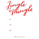 Caspari Jingle and Mingle Invitations in Foil - 8 Fill-In Invitations & 8 Envelopes 88926E40