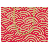 Caspari Lulu's Rainbow Small Gift Bag in Red - 1 Each 89462B1