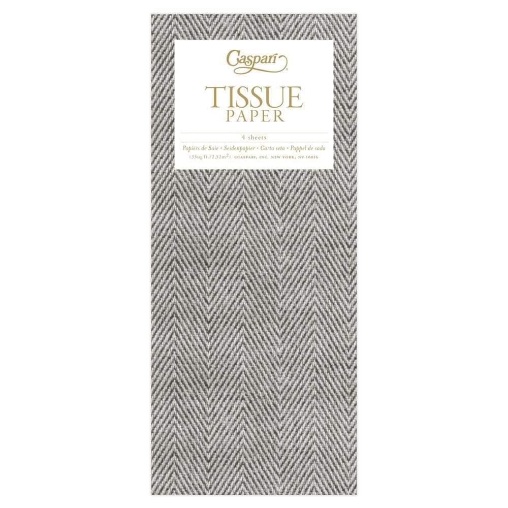 Caspari Solid Tissue Paper in Charcoal Jute - 4 Sheets Included – Caspari UK