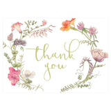 Caspari French Floral Thank You Notes - 8 Note Cards & 8 Envelopes 89610.44