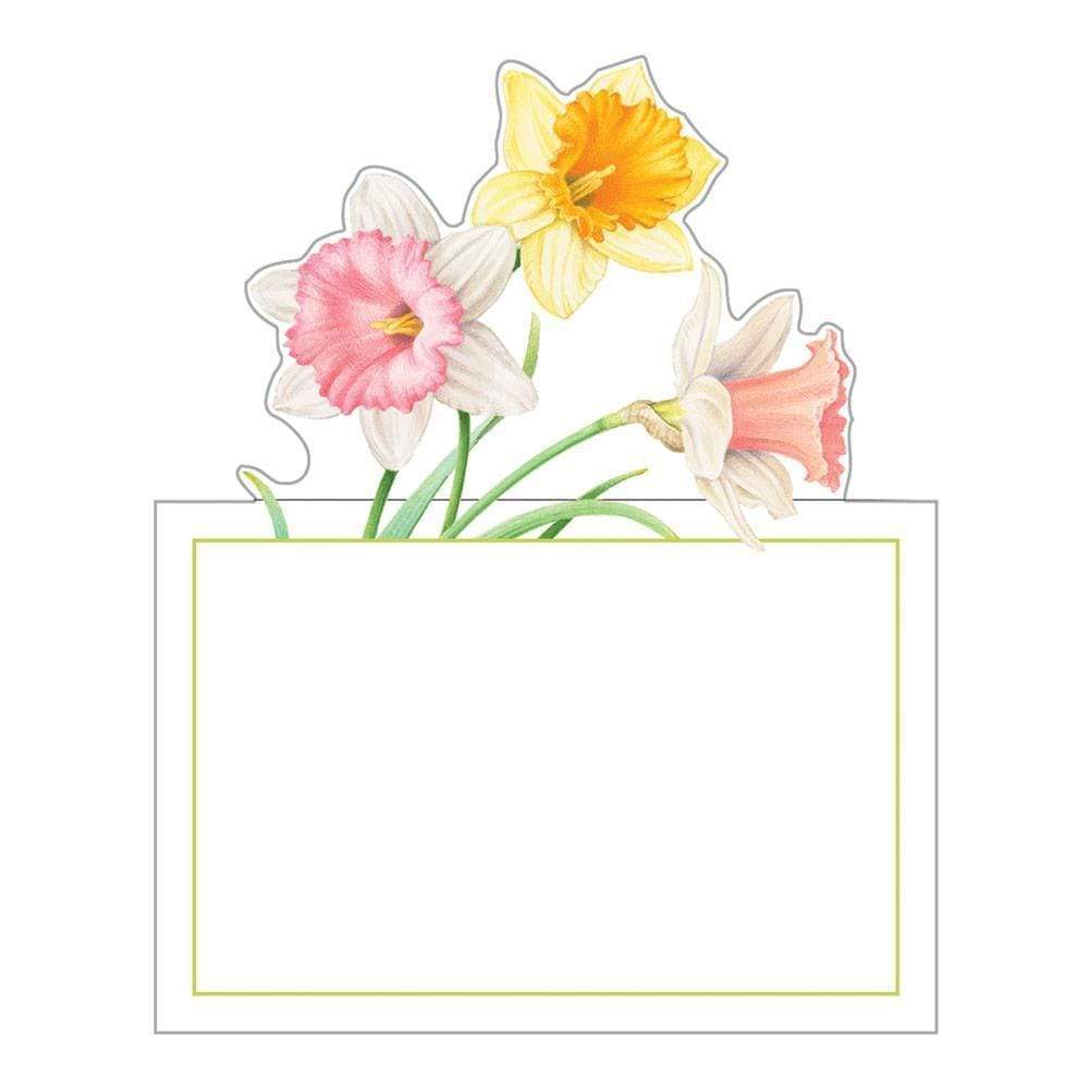Caspari Daffodil Waltz Die-Cut Place Cards - 8 Per Package 89900P