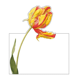 Caspari Redoute Floral Die-Cut Place Cards - 8 Per Package 89901P