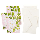 Caspari Blanc De Blancs Gift Enclosure Cards - 4 Mini Cards & 4 Envelopes 90250ENC
