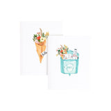 Caspari Window Garden Assorted Boxed Note Cards - 10 Note Cards & 10 Envelopes 91606.46A