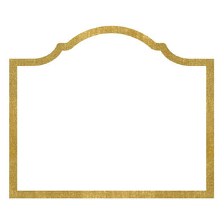 Caspari Arch Die-Cut Place Cards in Gold Foil - 8 Per Package 91900P