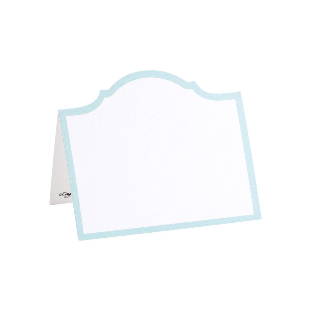 Caspari Arch Die-Cut Place Cards in Robin's Egg Blue - 8 Per Package 91906P