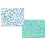 Caspari Block Print Leaves Assorted Boxed Note Cards - 10 Note Cards & 10 Envelopes 92606.46A