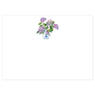 Caspari Hydrangeas and Porcelain Blank Correspondence Cards - 20 Cards & 20 Envelopes 92618CCU