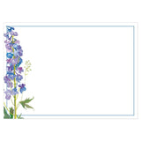 Caspari Delphinium Blank Correspondence Cards - 20 Cards & 20 Envelopes 92619CCU