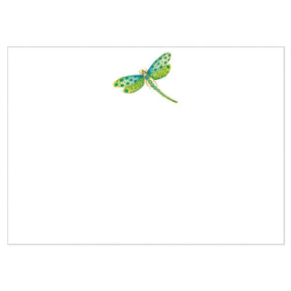 Caspari Jeweled Dragonfly Blank Foil Correspondence Cards - 20 Cards & 20 Envelopes 92623CCU