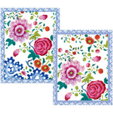 Floral Porcelain Assorted Boxed Note Cards - 10 Note Cards & 10 Envelopes