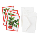 Caspari Christmas Trimmings Gift Enclosure Cards - 4 Mini Cards & 4 Envelopes 9691ENC