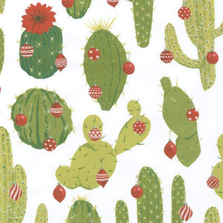 Caspari Merry Cactus Gift Wrapping Paper - 30" x 8' Roll 9698RC