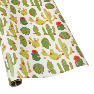 Caspari Merry Cactus Gift Wrapping Paper - 30" x 8' Roll 9698RC